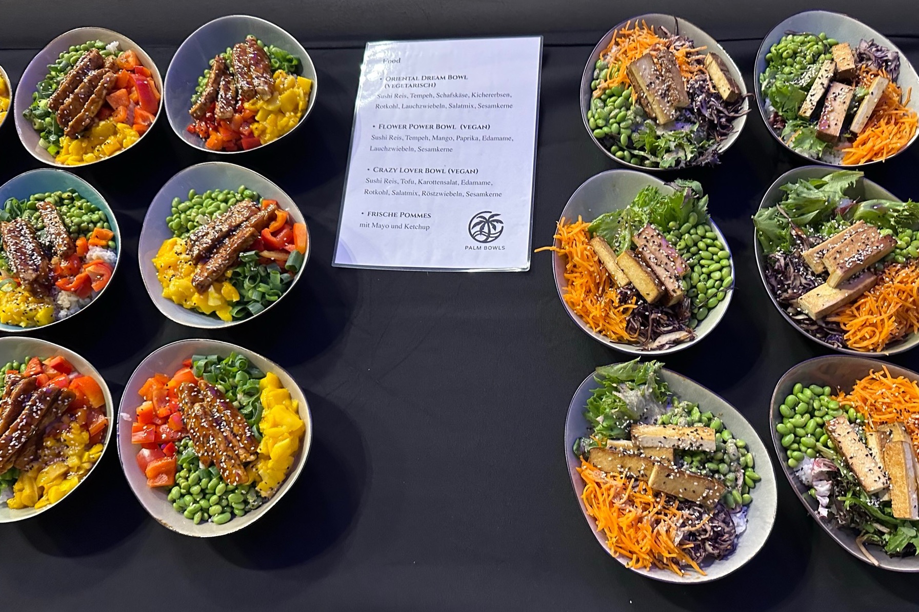 Poke Bowls Buffet Cateringfür eine Veranstaltung in Mainz