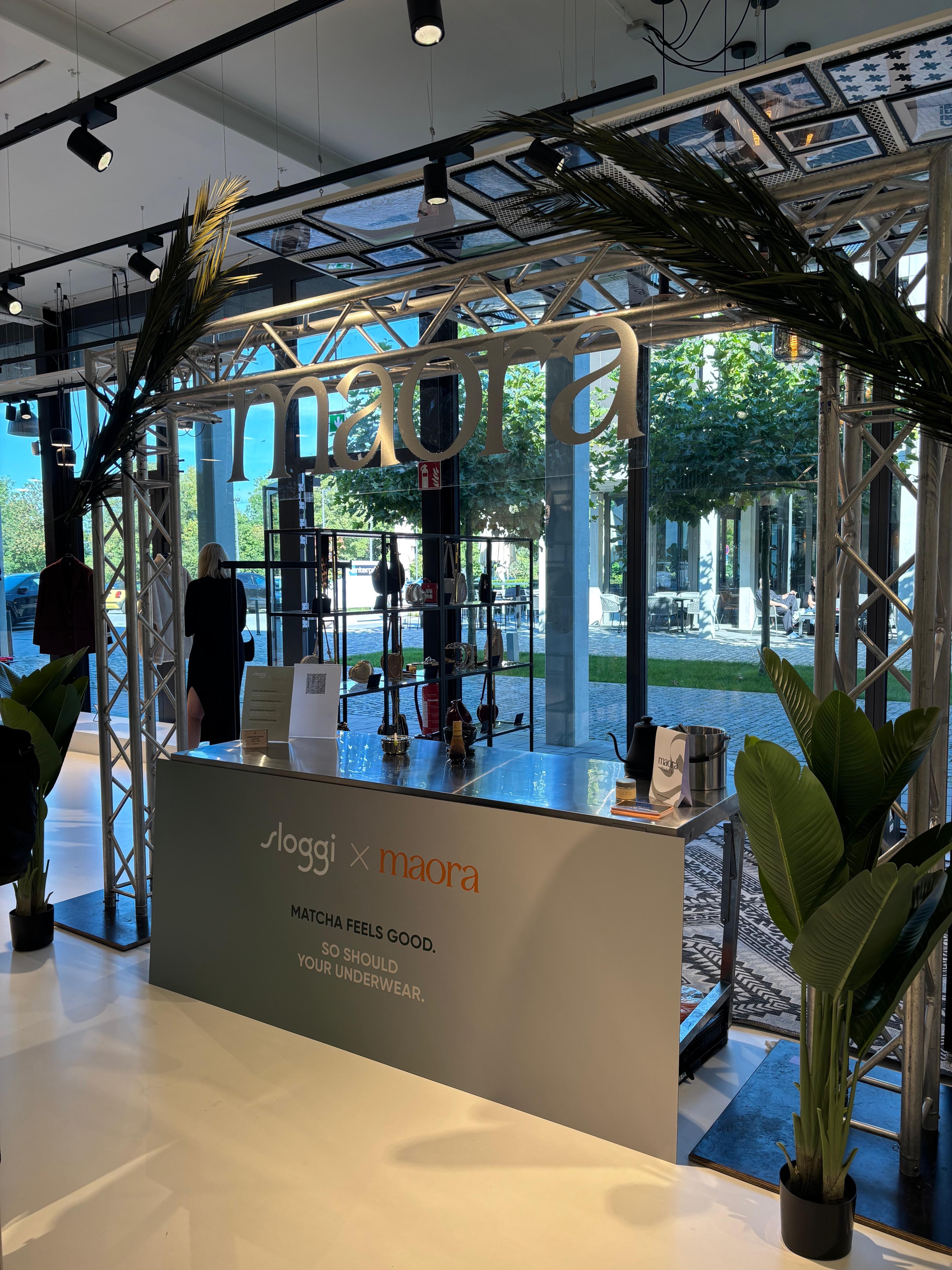Maora Matcha Bar für ein Matcha Catering im Karo Kauer Store Eislingen