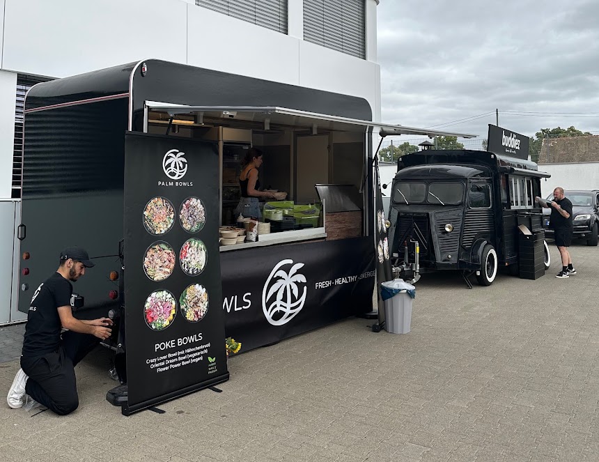 Foodtruck Catering für Mitarbeiter-Sommerfest einer Firma