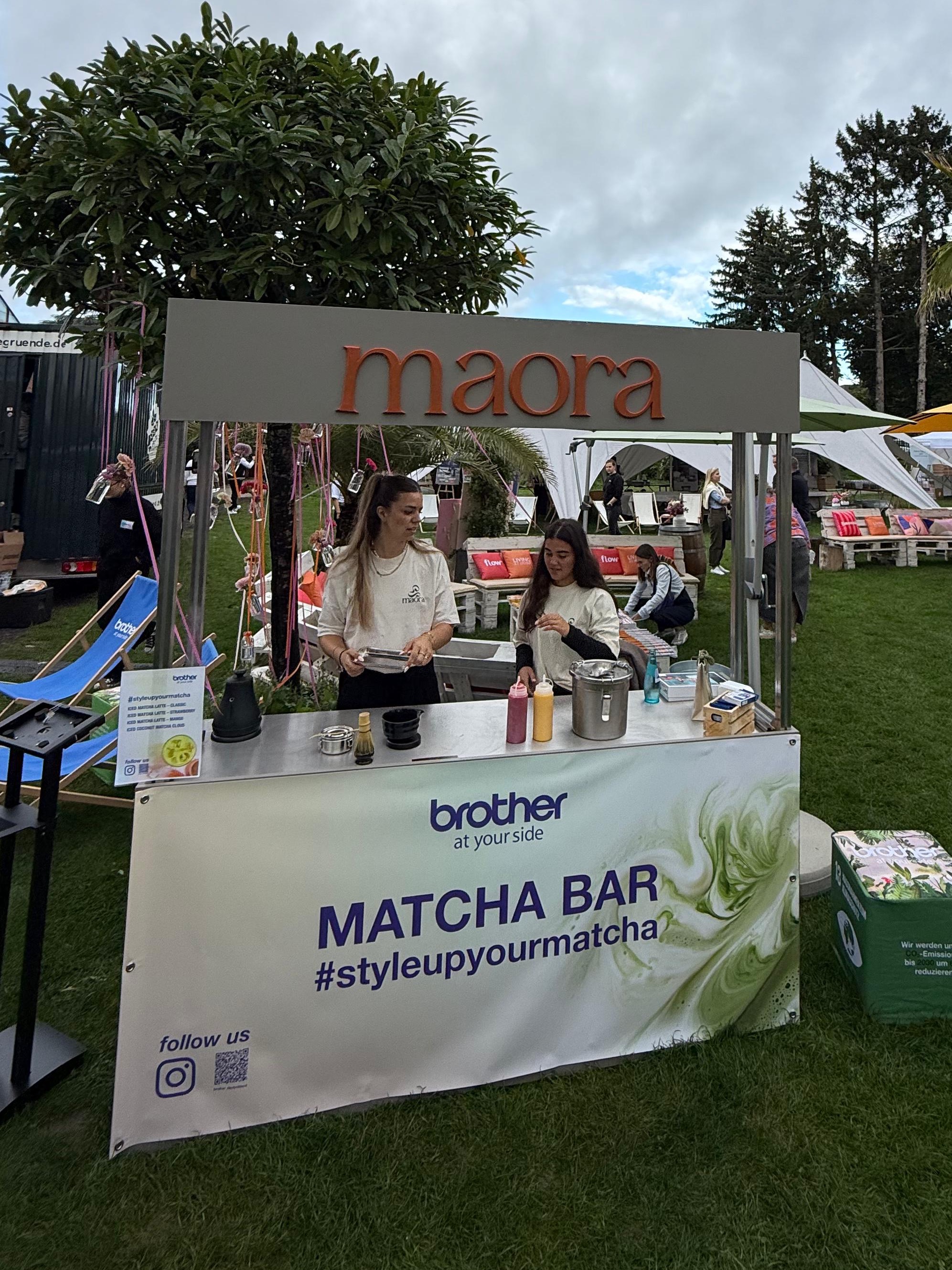 Matcha Bar Catering auf einem Influencer Event in Karben
