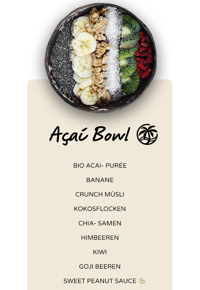 Acai Smoothie Bowl von Palm Bowls 
