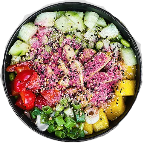 Vegane Poke Bowl mit Tempeh